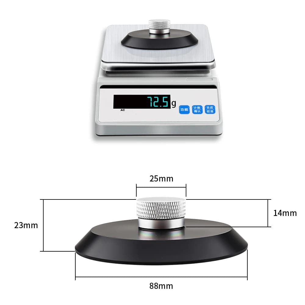 Weight/morse for disc stabilizer disc turntable in vinyl LP in high-end POM material