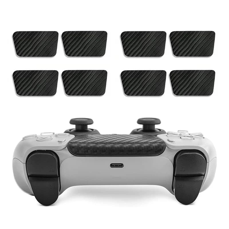 2Pcs Thin Stickers for PS5 Gaming Accessories Controller Gamepad Sticker Scratch-proof for PS 5 Cover Texture Skin Protection