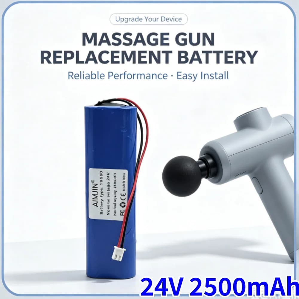 For Massage gun Battery 24V 2500mAh 18650-6S1P Suitable for Fascia Gun Massage Gun Muscle Relaxation Fitness Equipment