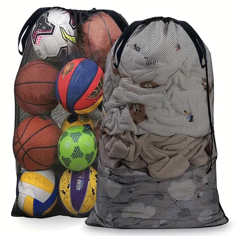 60*90 Extra Large Capacity Mesh Laundry Bag Clothing Care Bag Polyester Curtain Storage Drawstring Mesh Laundry Wash Bag