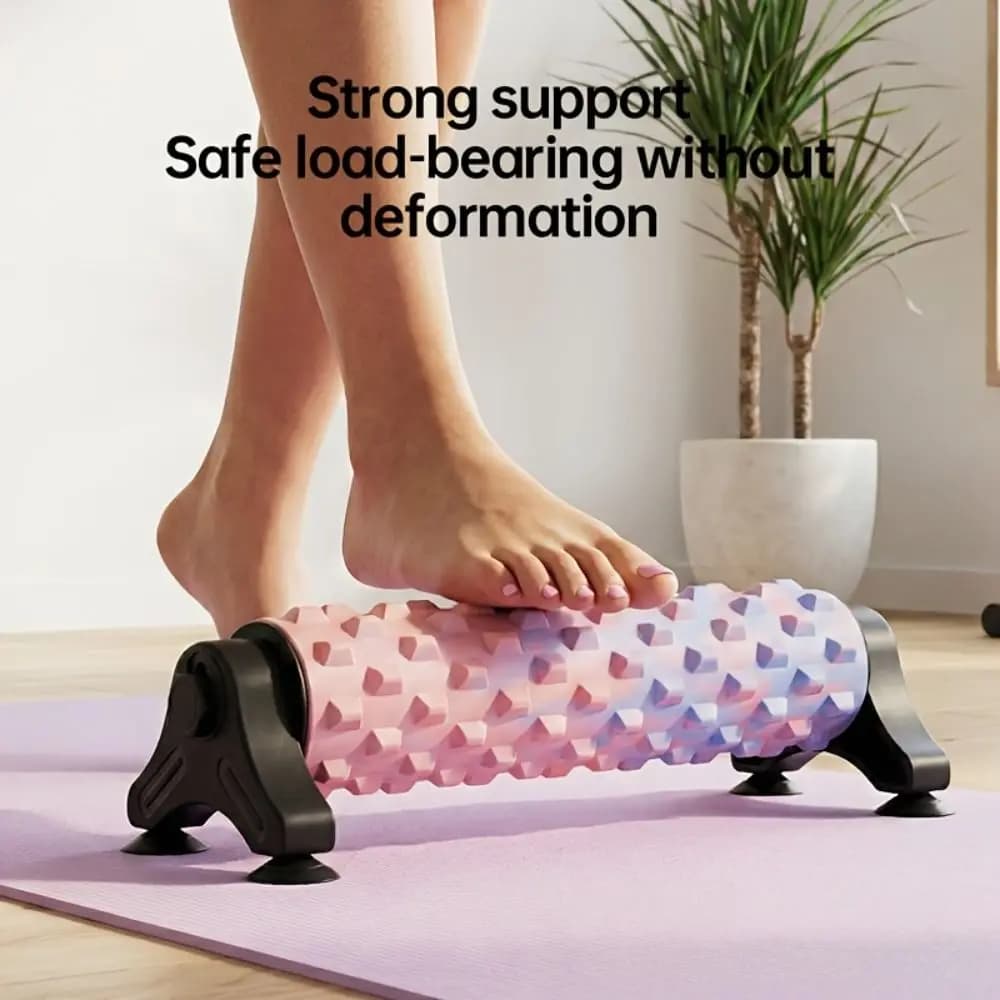 Solid Foam Massage Foam Roller Removable Bracket Suction Cup Body Foam Roller Muscle Relaxation Foam Roller Massage Stick