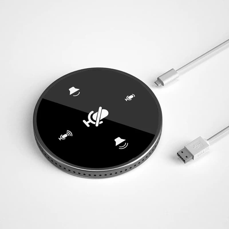 Microfono omnidirezionale USB, microfono per conferenze con altoparlante, altoparlante per computer desktop per l'insegnamento online, streaming live, registrazione