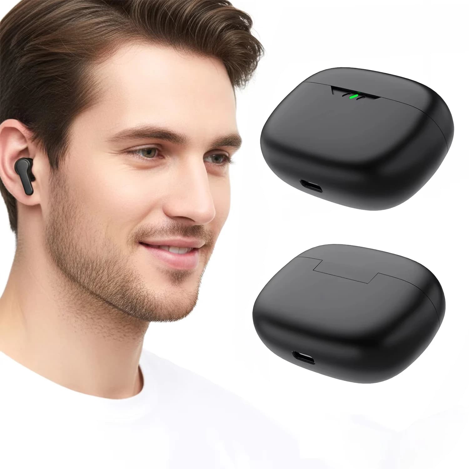 Custodia di ricarica per auricolari wireless compatibile con JBL Wave Beam/Vibe Beam, accessorio sostitutivo per la custodia di ricarica Bluetooth.