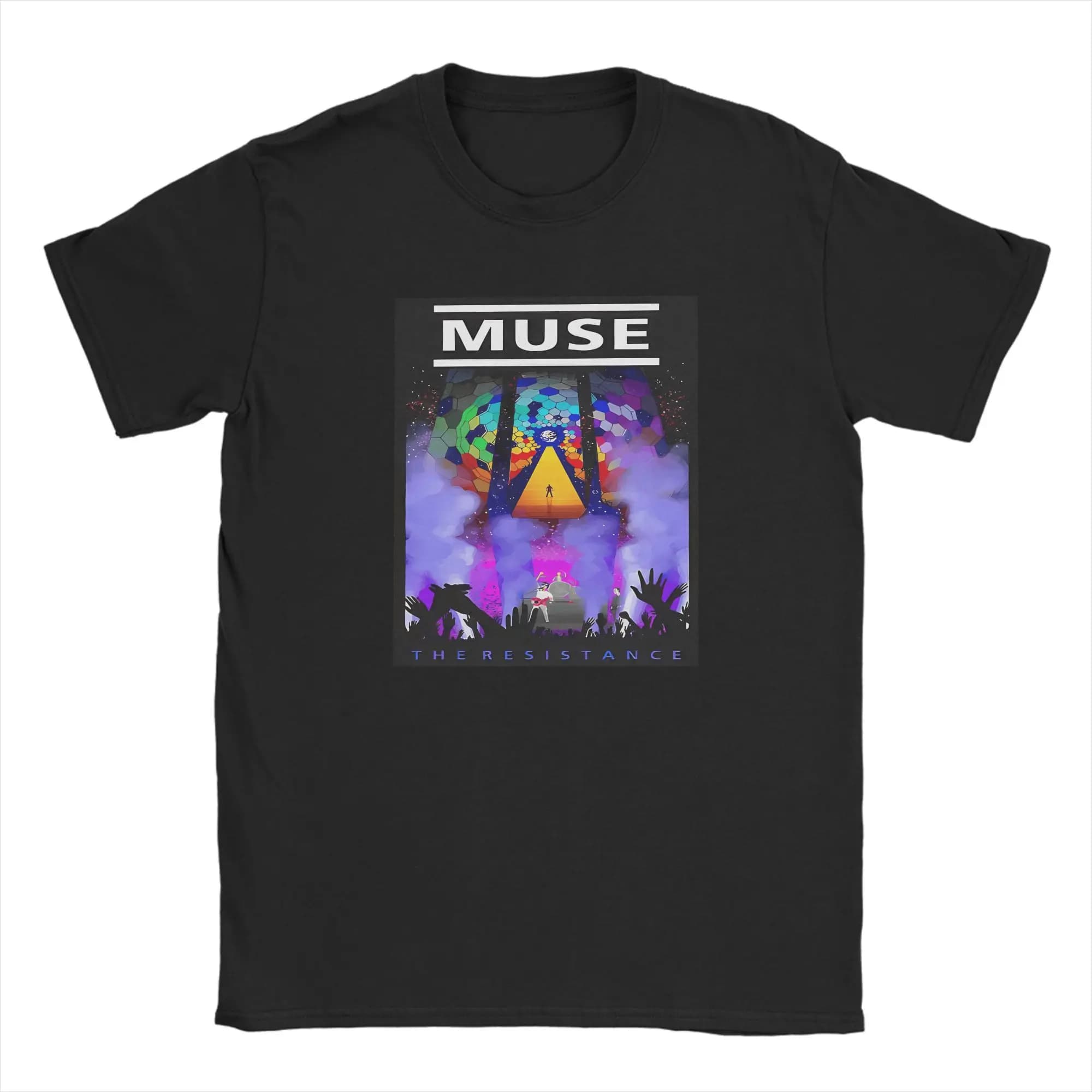 Streetwear T-shirt Beach Muse Band Trendy T-shirt The Resistance Album Cotton T-shirt 100 Short Sleeved Dresses