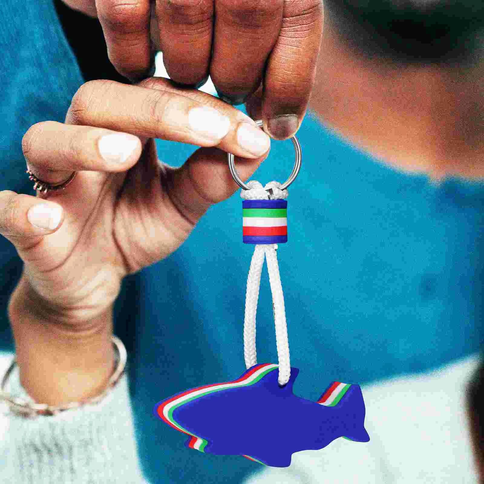 Portachiavi in Eva da 3 pezzi Portachiavi galleggianti piccoli con ciondolo decorativo da surf per chiavi da barca Fob da uomo