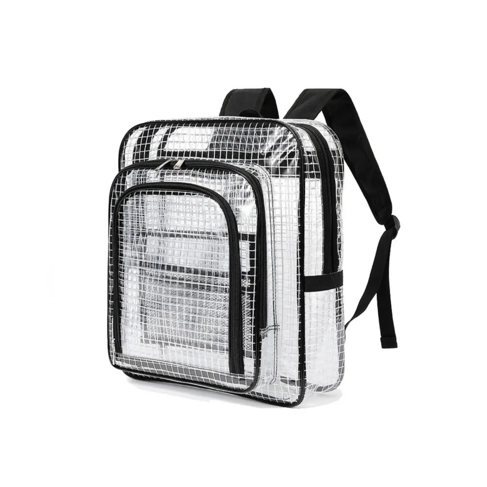 Clear Backpack Water Resistant Bookbag Large for School, Workplace, Commuters