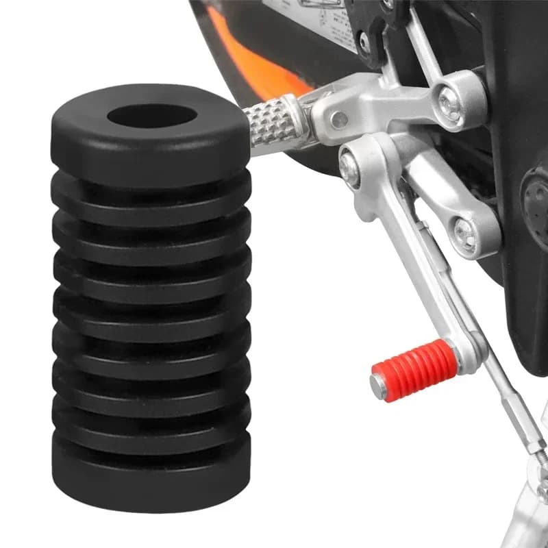 2 pezzi universale moto cambio leva cambio pedale pedale copertura in gomma moto avviamento pedane pad accessori moto