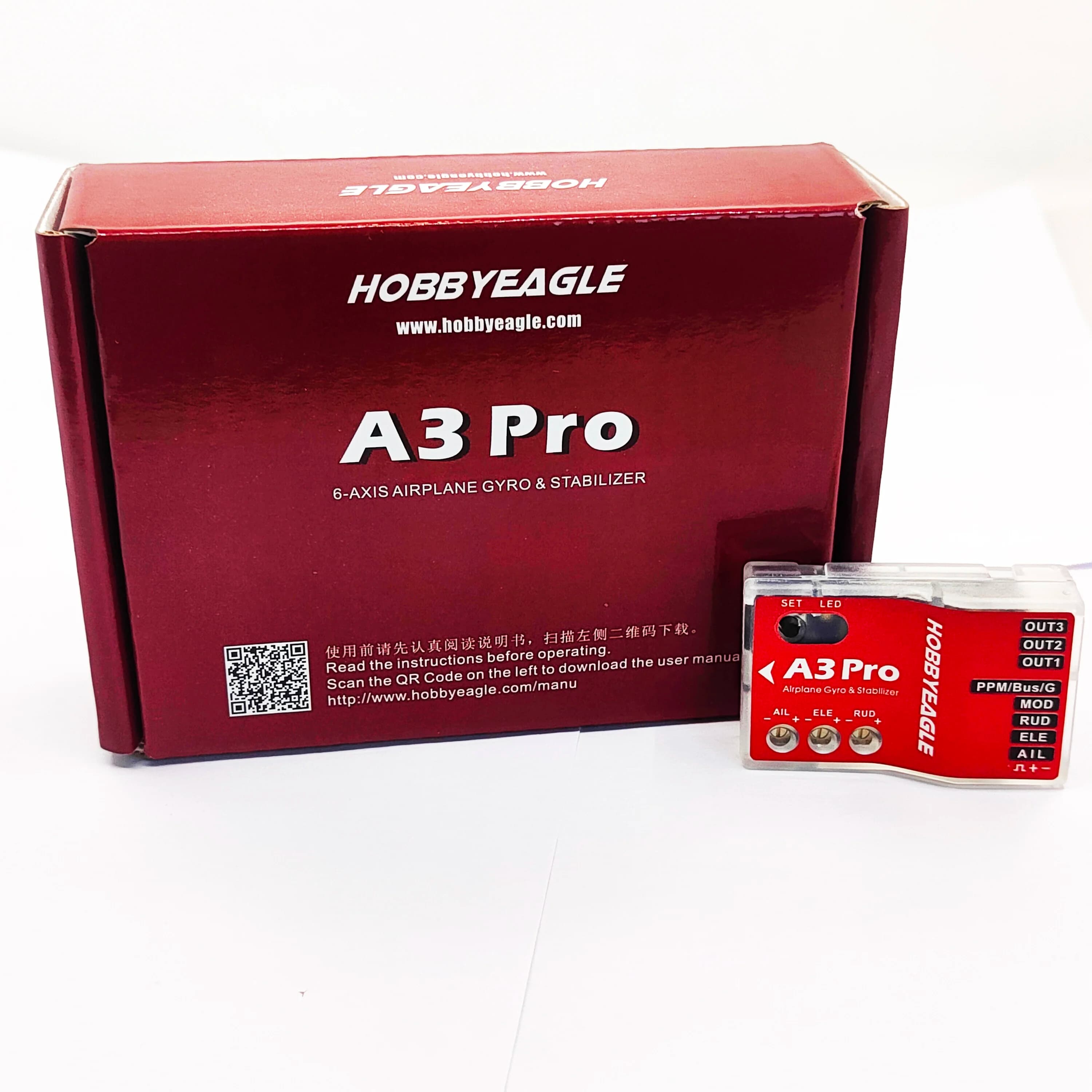 Controller di volo A3 Pro V2 con giroscopio a 6 assi e sistema di stabilizzazione per aerei RC 3D e ad ala fissa
