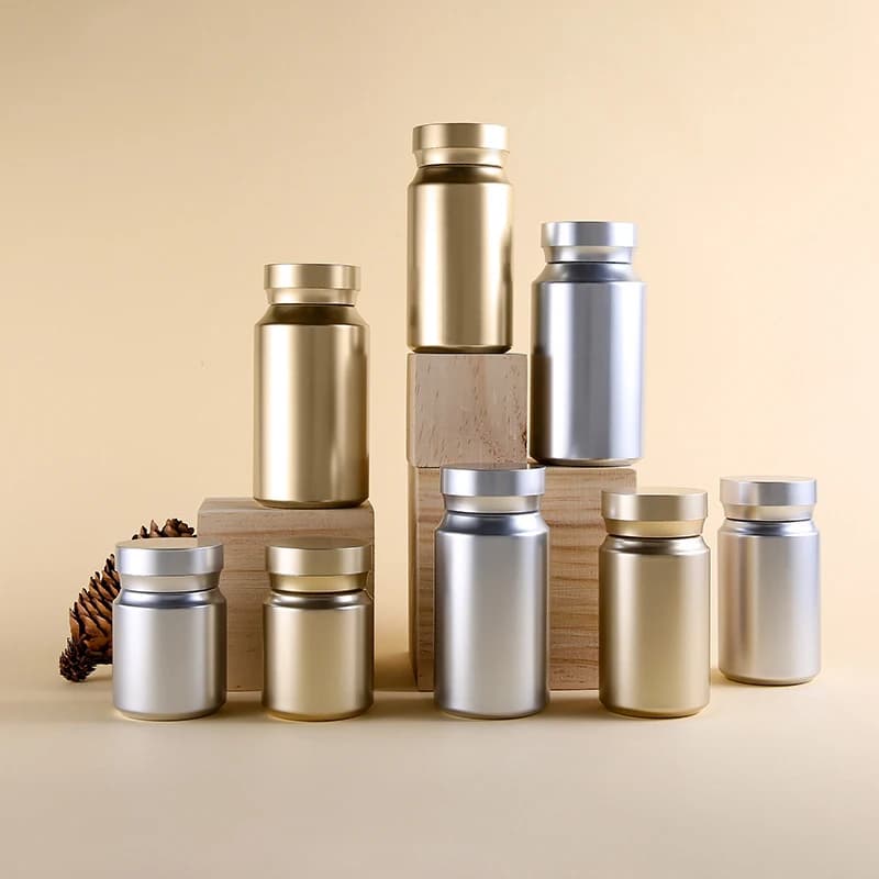 Flaconi Contenitori in Plastica da 80/120/150/200ML per Campioni, Compresse, Pillole, Capsule, Alimenti e Caramelle con Coperchio