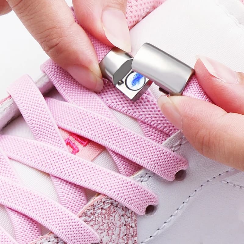 Nuovi lacci magnetici senza lacci lacci elastici sneakers senza lacci lacci per scarpe bambini adulti lacci larghi accessori per scarpe 2 paia
