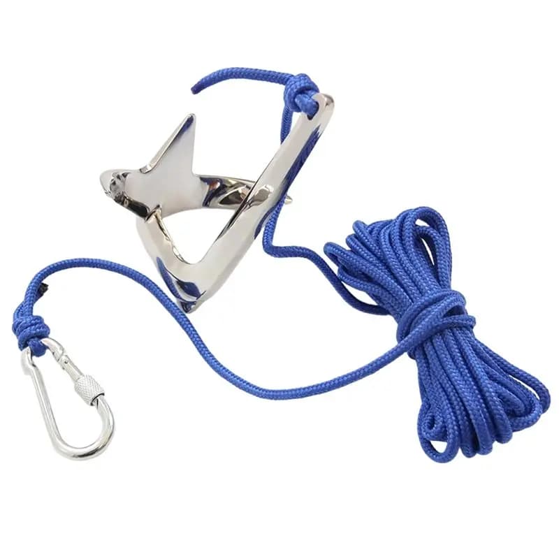 Ancora Bruce Marina in Acciaio Inossidabile 316 Compatibile con Yacht, Gommoni e Kayak - Design Versatile
