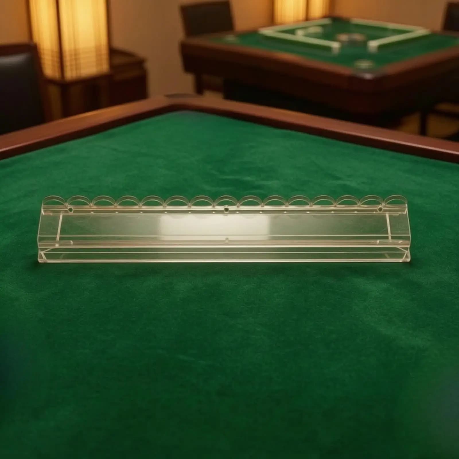 Clear Acrylic Mahjong Ruler Tile Pusher for Tabletop Board Game Accessories Smooth Tile Guide Tool for Home Game Room