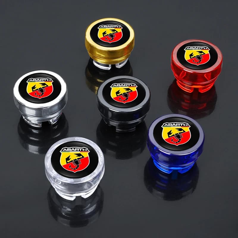 Copertura Antipolvere per Accendisigari Auto per Fiat 500 Abarth Punto Panda Argo, Impermeabile e Antistatica, con Portachiavi