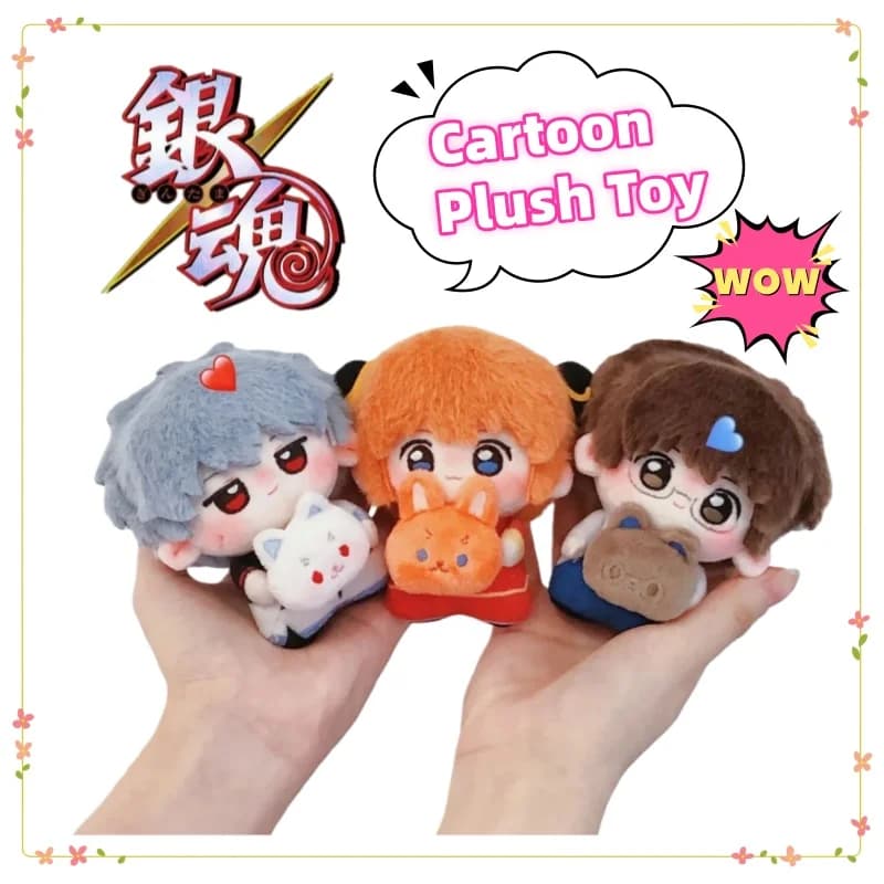 Nuovo Peluche Creativo di Alta Qualità di Gintama, Sakata Gintoki, Shimura Shinpachi, Kagura, Giocattolo Carino da Cartone Animato, Regalo di Compleanno