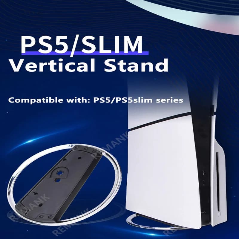 REMANK Per Sony Playstation PS5 slim PS5 Base di supporto verticale Staffa per console di gioco Supporto per supporto verticale in metallo Accessori per supporto