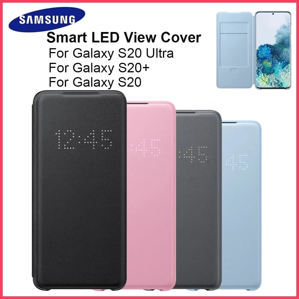 Originale SAMSUNG Galaxy S20 S20 + S20 Plus S20 Ultra 5G Smart LED View Cover Custodia protettiva Custodia protettiva All-Inclusive Anti-Caduta