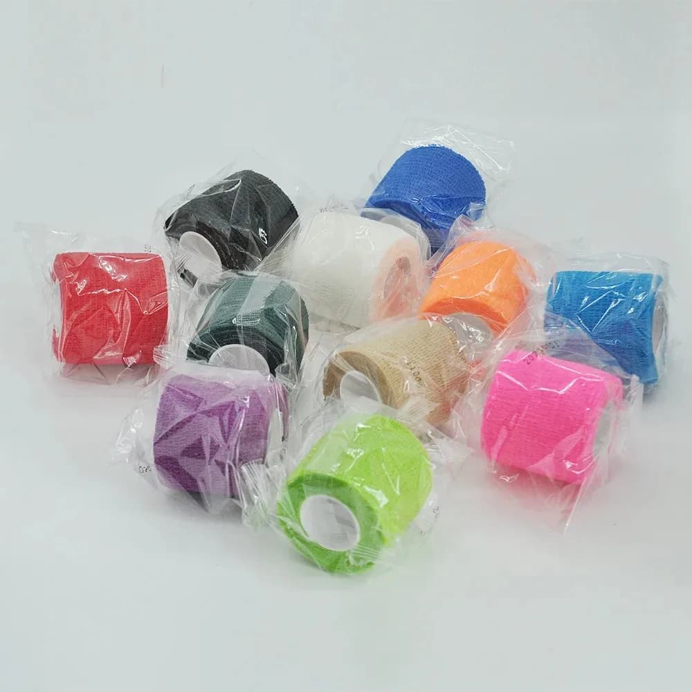 Nastro avvolgente sportivo colorato Bendaggio elastico autoadesivo Elastoplast Protezione sportiva Ginocchio Dito Caviglia Palmo Spalla