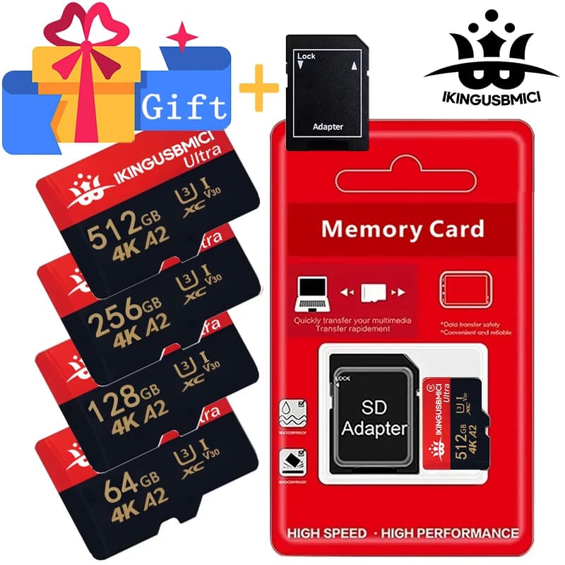 Memory Card and Micro SD Card SD Cards TF Cards Quick Transfer Class 10 Advanced 16GB/32GB/64GB/256GB for Security Camera