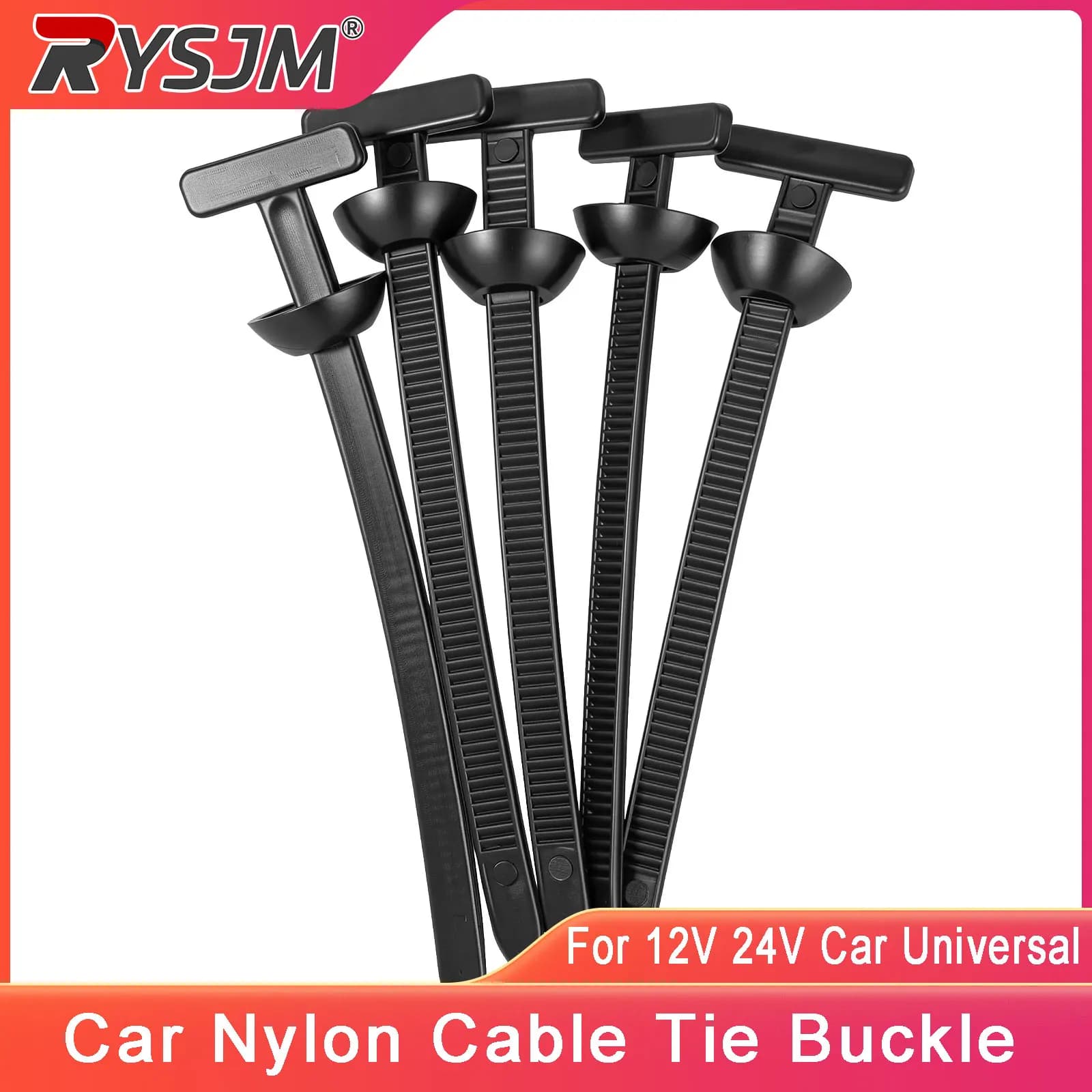 Fascette stringicavo per auto con fibbia universale, fermagli di ricambio a vite, fermagli stringicavo in nylon resistenti, accessori auto