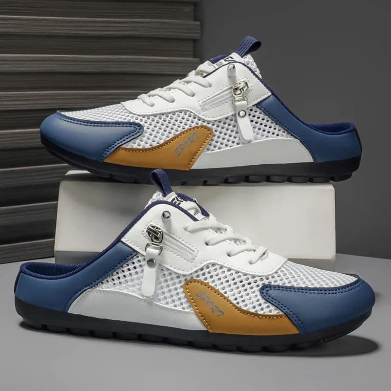 Summer Slippers for Men Trendy Flat Bottom Breathable Casual Indoor Outdoor Walking Shoes Men's Sneakers chanclas de hombre