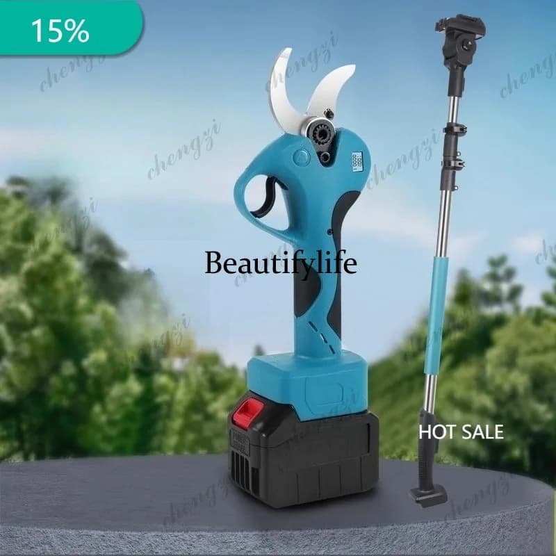 A172 Imported electric pruning shears fruit tree thick branch scissors rechargeable extension rod powerful wireless