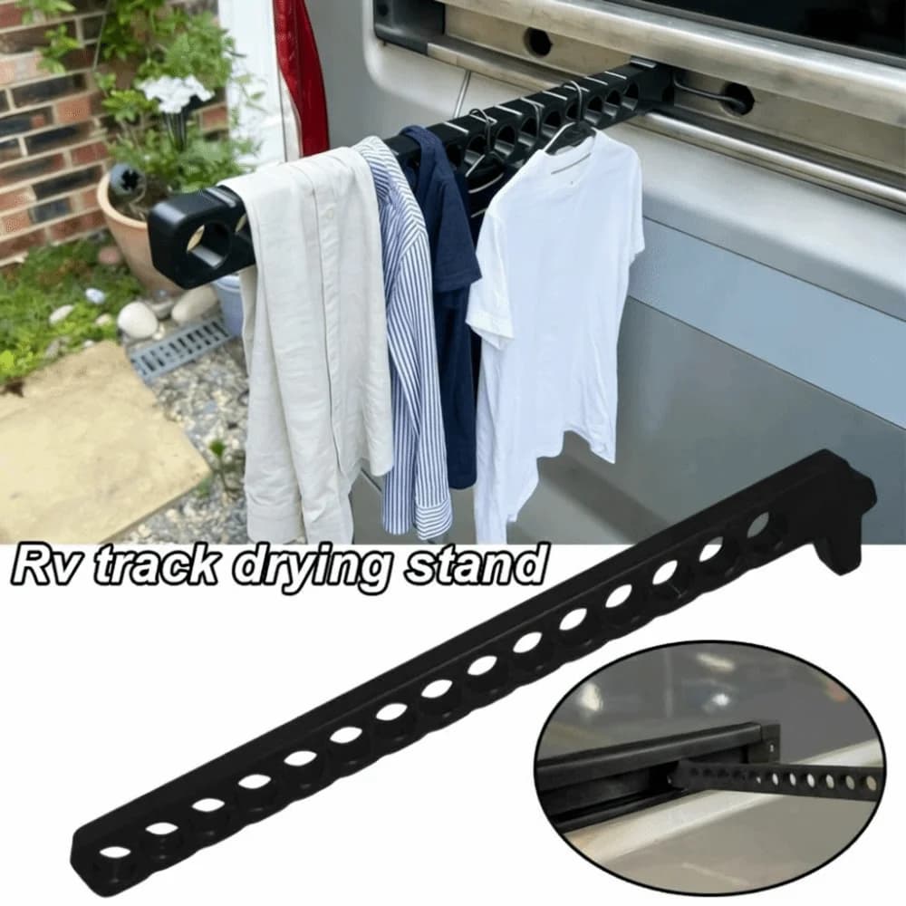 Creative Drying Rack for RV Tracks Detachable 3D Printing No-Drill Clothes Hanger Portable Easy Installation