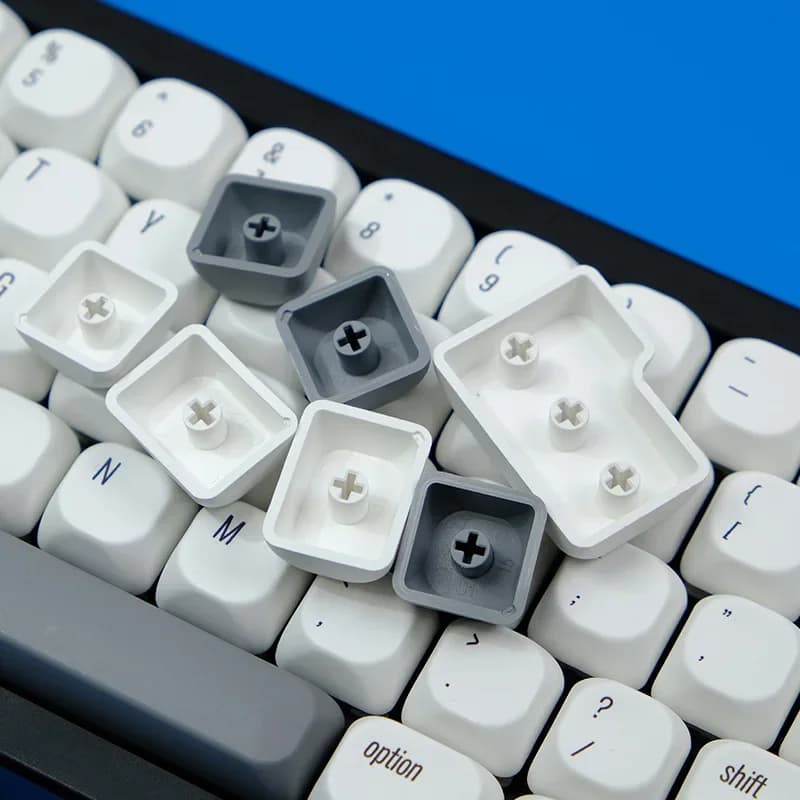 Copritasto minimalista bianco MAC MOA/KOA copritastiera meccanica personalizzata altamente sublimata 163 tasti