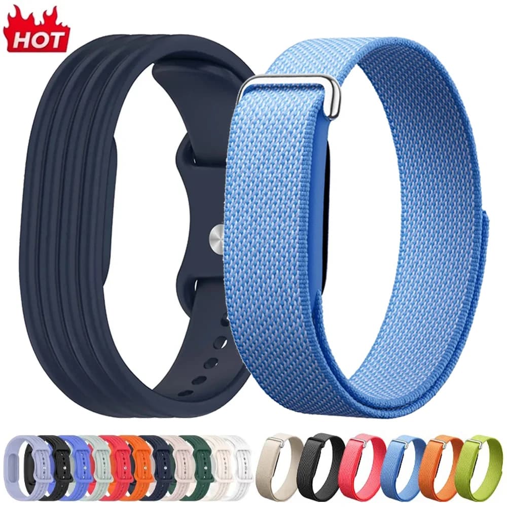 Official Sports Nylon+Silicone Strap For Google Fitbit Air Breathable Loop Band Bracelet For Google Fitbit Air Wristband Correa