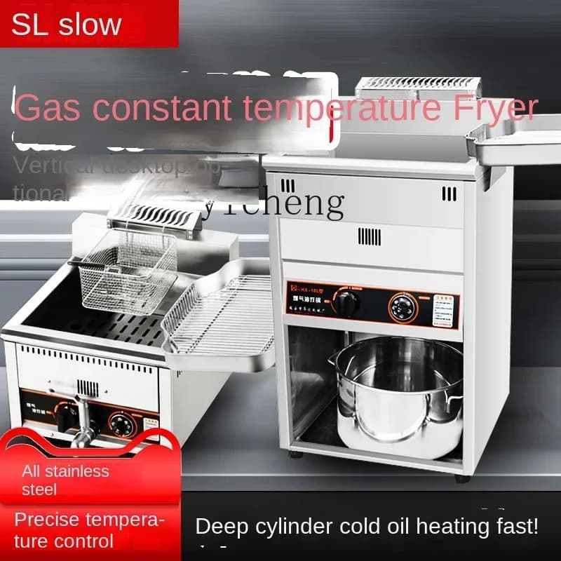 ZC Commercial gas pan at constant temperature for chips for twisted dough Gas pan for machine