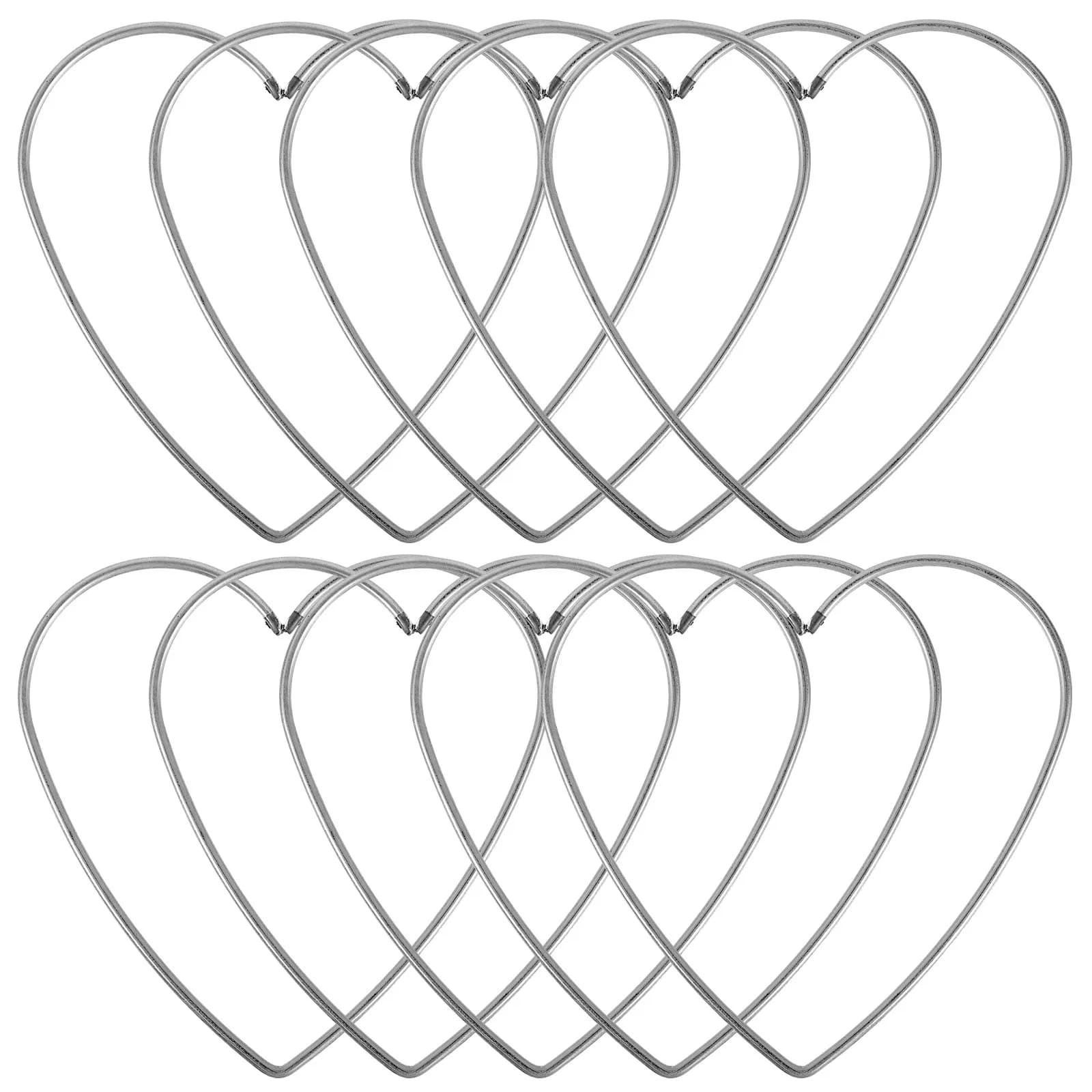 10Pcs Love Heart Dreamcatcher Metal Rings DIY Handcraft Frames for Bracelet Pendant Ankle Jewelry Curtain Holder