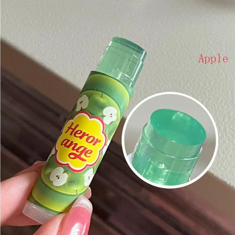 HERORANGE Balsamo per labbra alla frutta Idratante Trasparente Maschera per primer labbra Gelatina colorata Stick per labbra Schiarire le linee Carnose Cura delle labbra Cosmetici per il trucco
