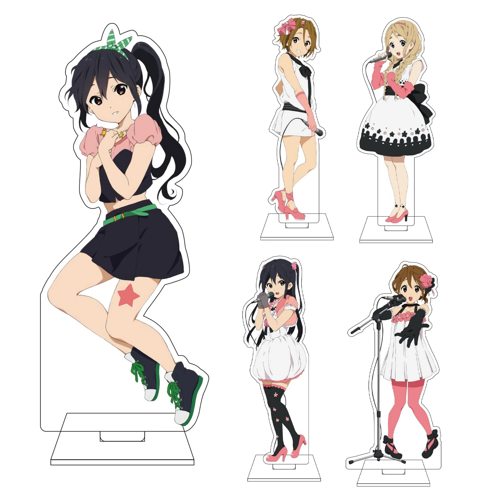 Statuetta in Acrilico da 16CM dell'Anime K-ON! con Personaggi Kotobuki Tsumugi, Tainaka Ritsu, Akiyama Mio, Hirasawa Yui, Ornamenti e Regali per Cosplay