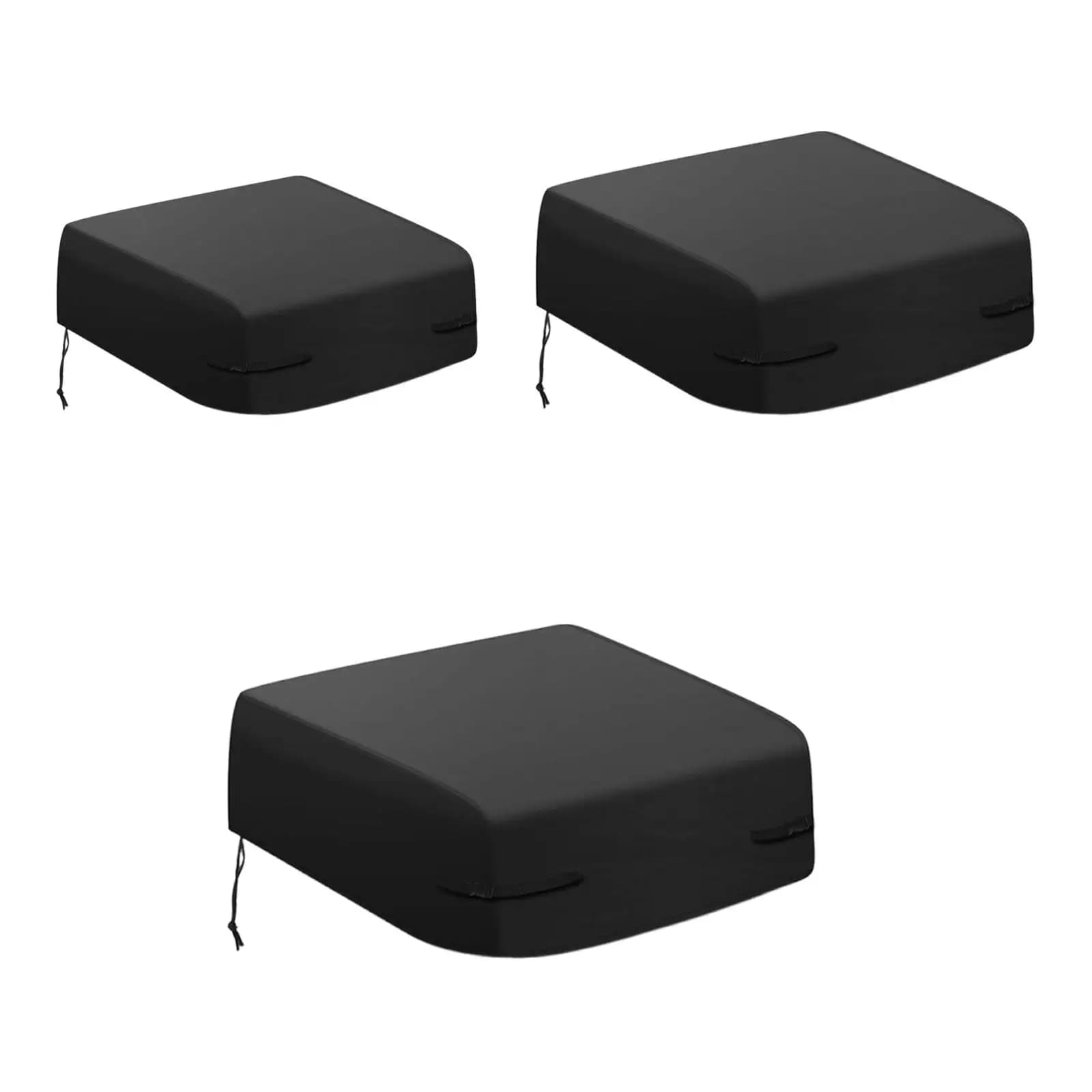 RV Rooftop Air Conditioner Cover Rain Snow Sun Protection with Drawstring and Buckle Belts for Camping Traveling Camper