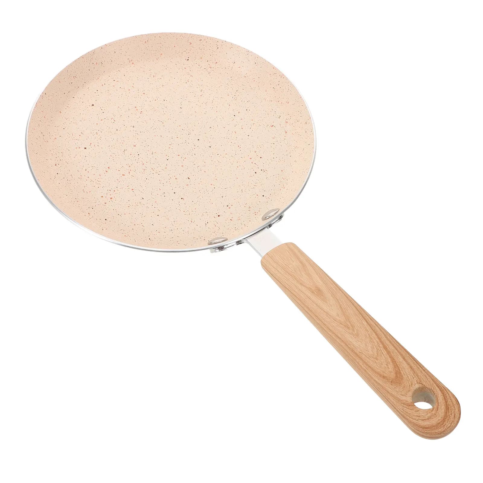 Nonstick Frying Pan 10 Inch Flat Bottom Cooking Pan Fast Heat Distribution Ideal for Breakfast Foods Easy Clean Kitchen Skillet