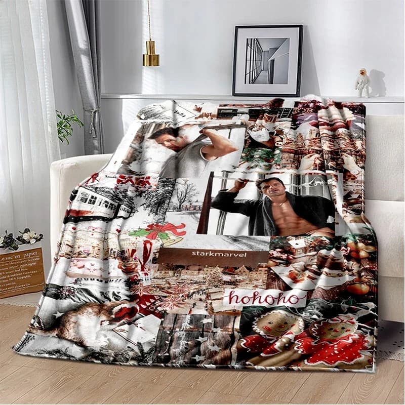 Handsome Sebastian Stan Soft Flannel Blanket for Bed Bedroom Sofa Picnic,Throw Blanket for Cover Gift Kids
