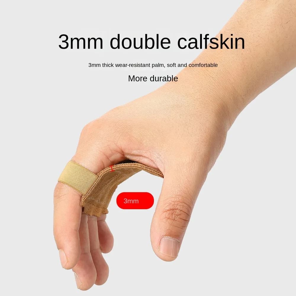 1 paio di guanti da allenamento per sollevamento pesi in pelle guanti da palestra traspiranti antiscivolo impugnature protezione del palmo a quattro dita