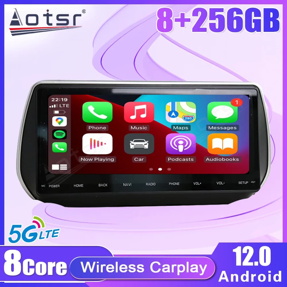 8+256GB Car Radio For HYUNDAI IX45 Santa Fe 2018 Multimedia Video Player 8 Core Android12 Wireless Carplay Stereo Navigation GPS