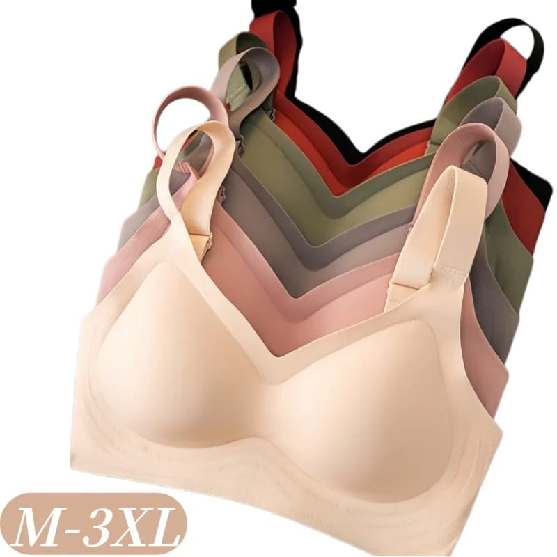 Reggiseni senza cuciture per donna Lingerie comfort Top sportivi imbottiti Intimo senza ferretto Supporto bralette morbido Intimo reggiseno sexy