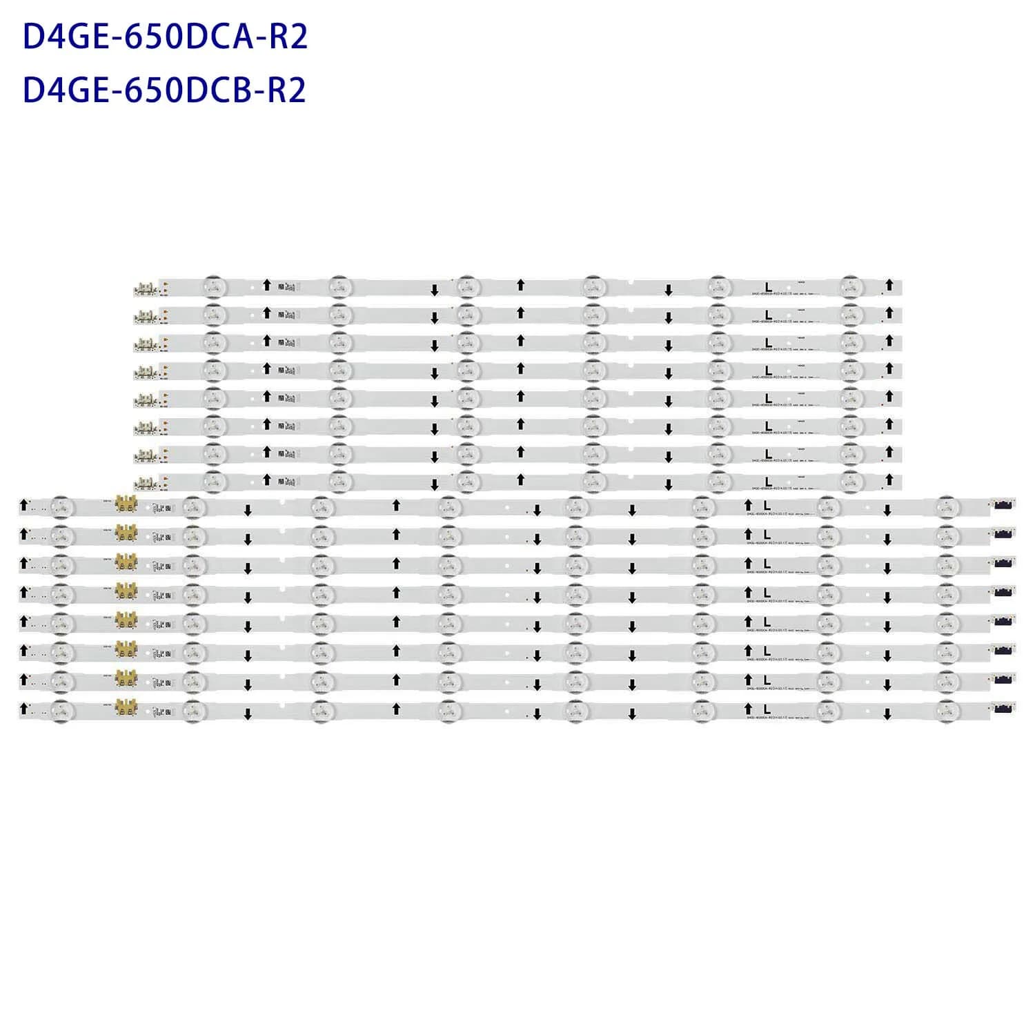 New 16pcs LED strip for Samsung D4GE-650DCA-R2 D4GE-650DCB-R2 2014SVS65F 3228 UA65H6400 UE65H6400 UE65H647 HG65ND478 UE65H6470