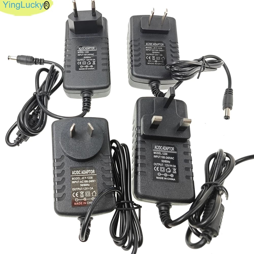 Adattatore di alimentazione DC 12V 3A Spina UE/USA/Regno Unito/AU al gameboard arcade Pandora Box e amplificatore arcade
