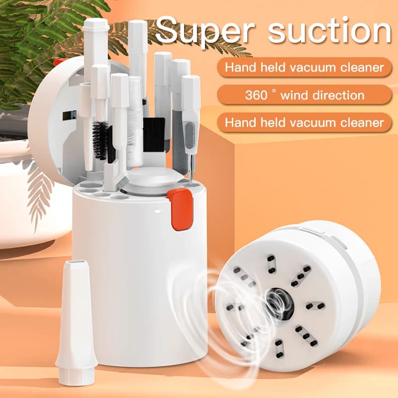 21in1 Rechargeable Workbench Mini vacuum cleaner. 20in1 Mobile Phone Headphones Brush Kit for Computer Camera Cleaning