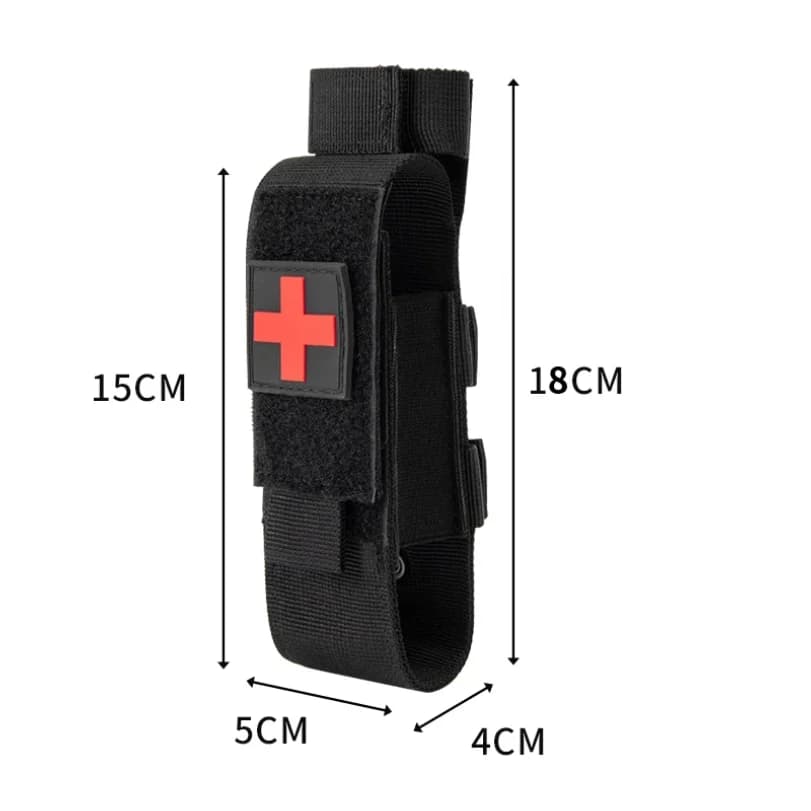 Porta laccio emostatico Custodia IFAK Piccola custodia di pronto soccorso per traumi Porta laccio emostatico Accessori di sopravvivenza Protezione Attrezzatura di sopravvivenza