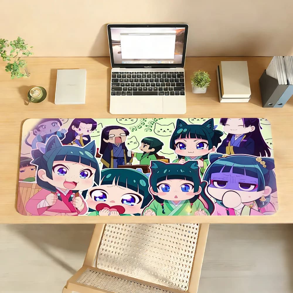 Anime The Apothecary Diaries-S Mouse Pad per computer portatile, tappetino per mouse in gomma antiscivolo, tappetino per mouse per giocatori, decorazione per scrivania