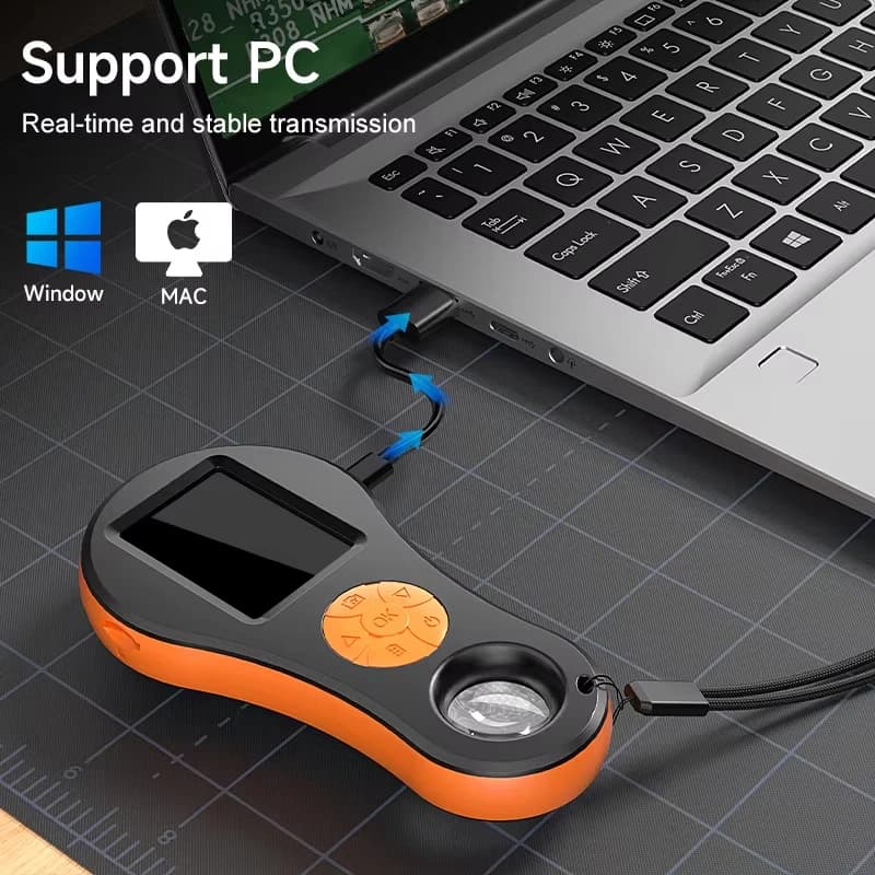 Lente d'ingrandimento digitale IPS da 2,0 ''Lente d'ingrandimento portatile per riparazione elettronica Controlla gioielli Microscopio portatile HD 1080P 500X