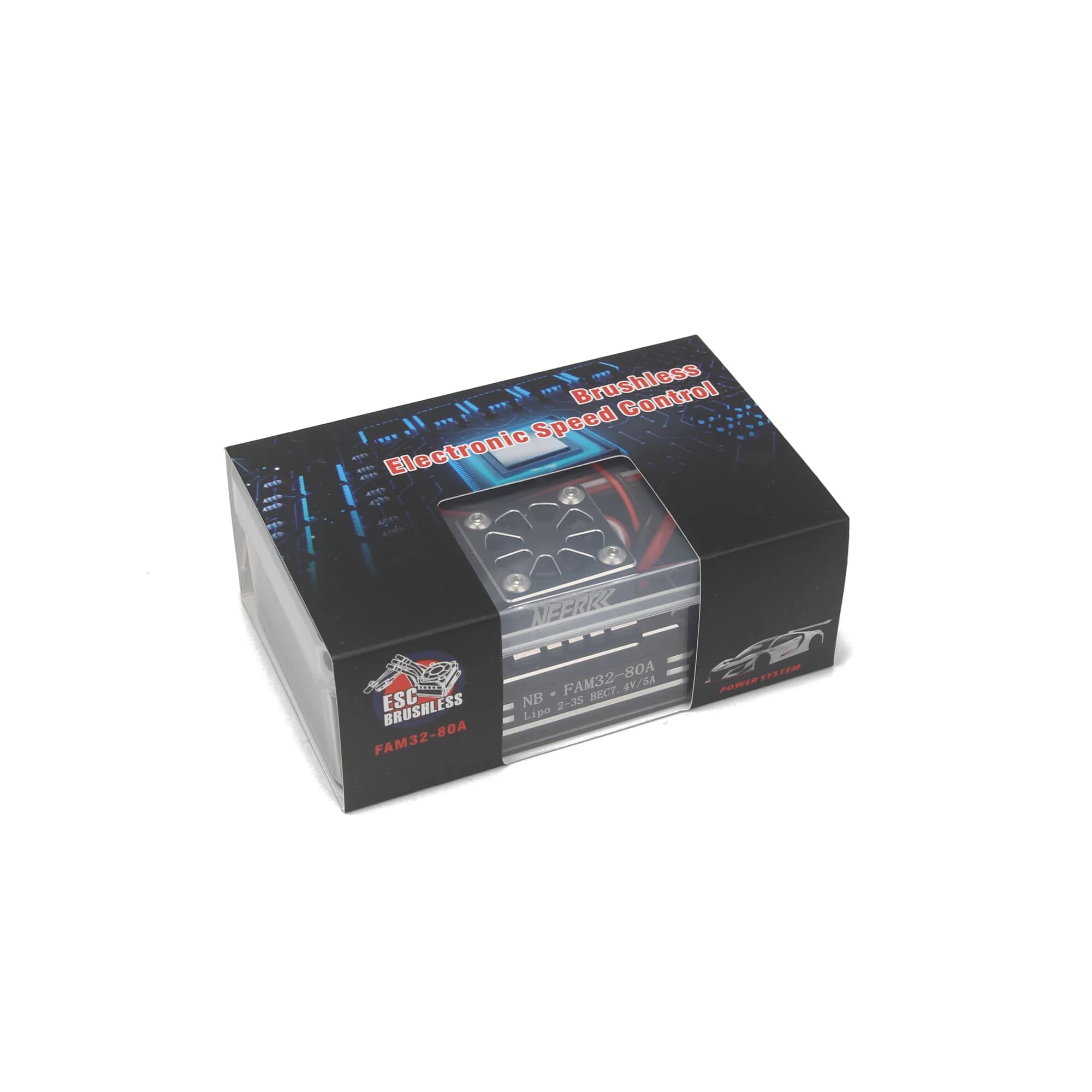 NEEBRC AM32 80A Brushless ESC 3542 1850/2250KV Motore USB/Tipo C Collegamento per 1/8 RC Crawler Auto ASSIALE SCX10 90046 TRAXXAS TRX4 RC4WD