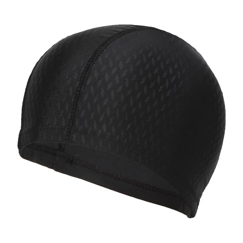 Men Fabric Swim Cap Large Size Comfort No Tight Pressure Ear Protection Fashion Adult Swimming Hat Quick Dry Lightweight Durable