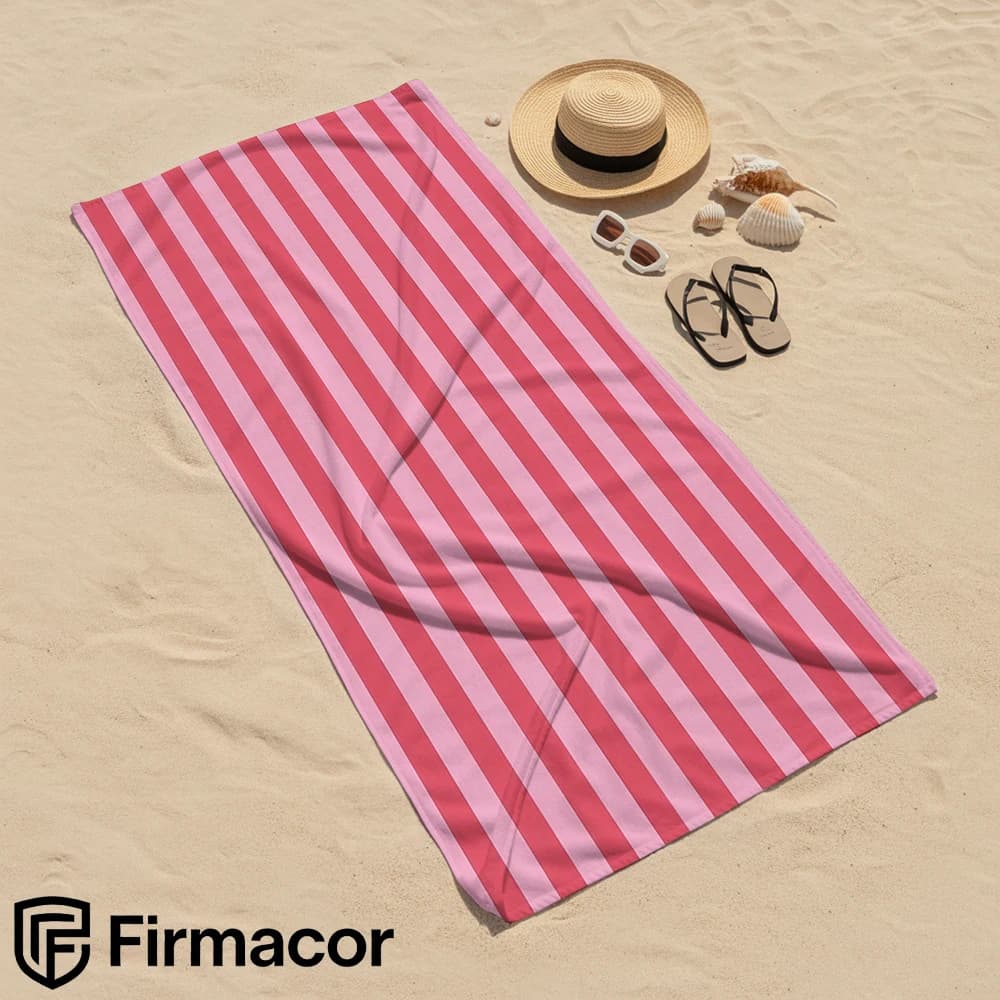 Pastel Vertical Stripe Serenity Soft Portable Travel Towel Unisex Ultra Lightweight Oversized Sand Free Quick Dry Beach Towel