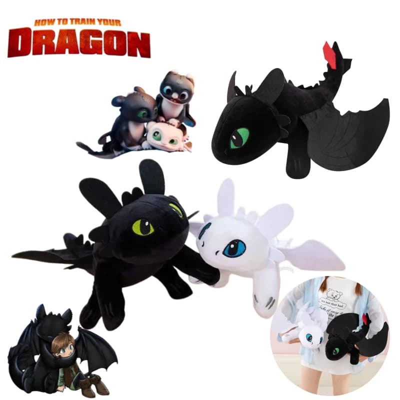Bambola Ornamentale per Tetto Auto in Stile Anime 'How to Train Your Dragon Night Fury', Cuscino Creativo e Personalizzato, Regalo Festivo