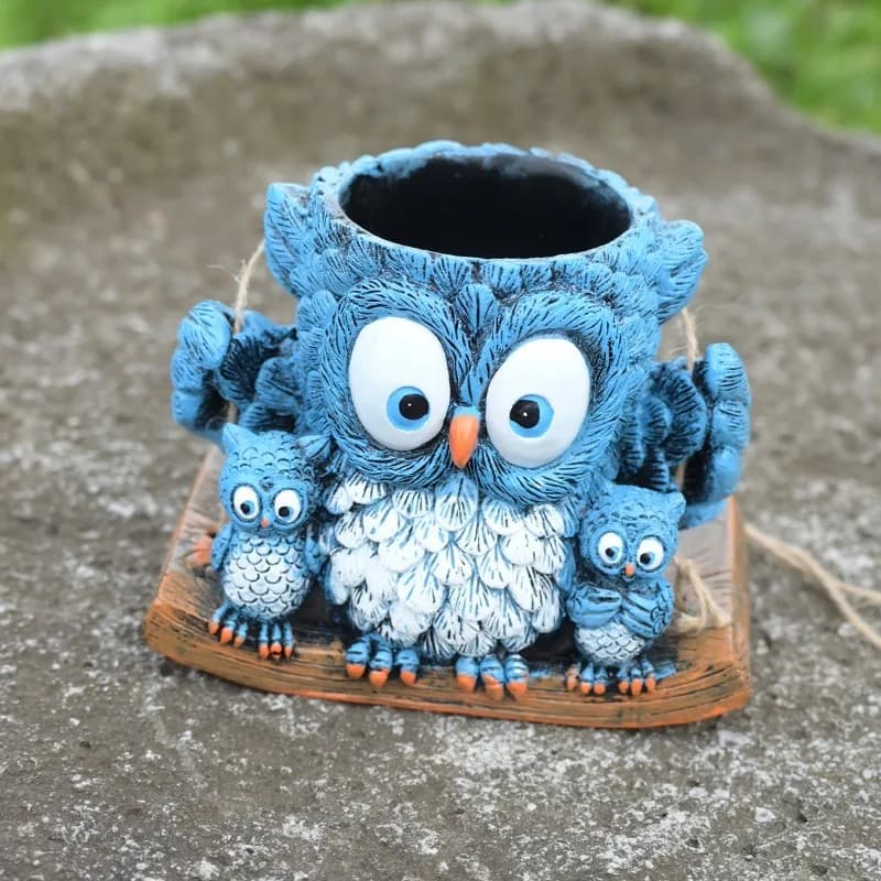 Vasi pensili a forma di gufo per decorazioni domestiche, vasi creativi per piante in vaso, decorazioni con piante verdi, regali