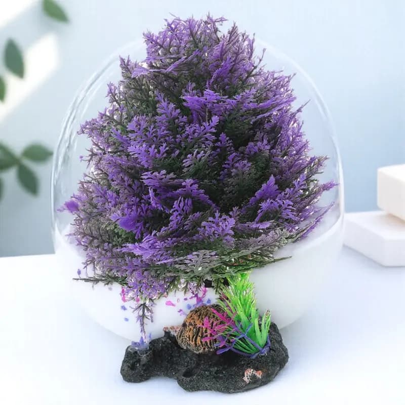 Realistic Plastic Aquarium Plants for Fish Tank Decoration Safe Artificial Water Grass Ornament for Fresh Salt Water Tanks